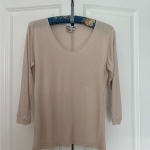 WinterSilks Dusty Rose Long Sleeve Top